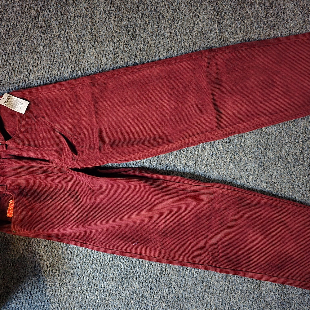 Men's Corduroy Pants - Rich Burgundy